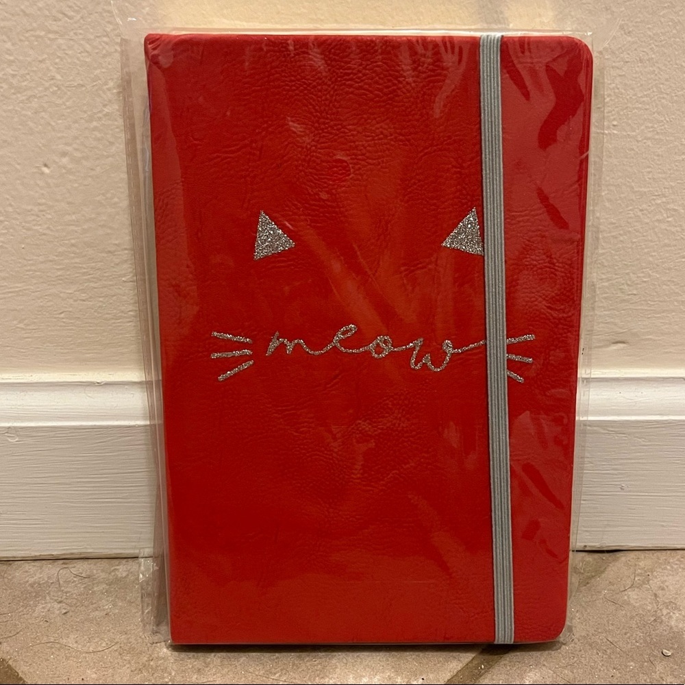 NWT Meow Glittery Notebook